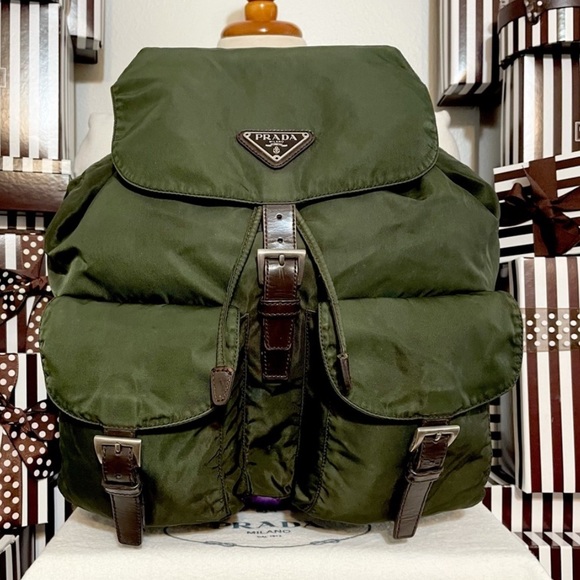 Prada Handbags - Prada double front pocket backpack - medium